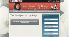 Desktop Screenshot of dentalpracticebydesign.com