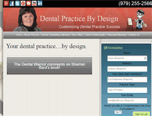 Tablet Screenshot of dentalpracticebydesign.com